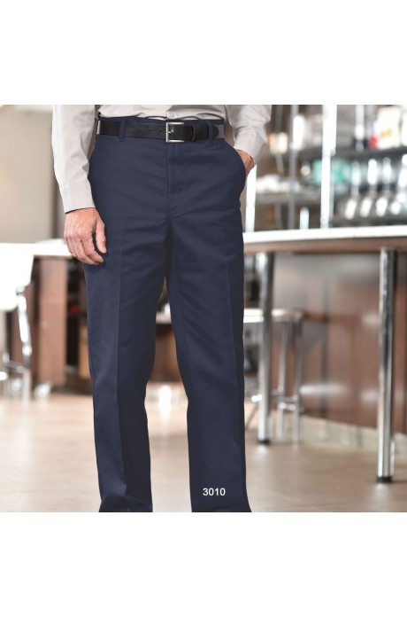 100% Cotton Work Pants with Dome Closure - 3010