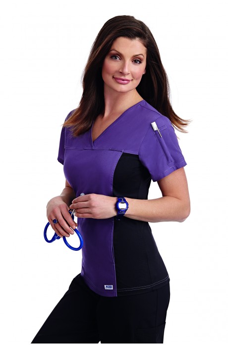 324T- Flexi V-Neck Women Scrub Top