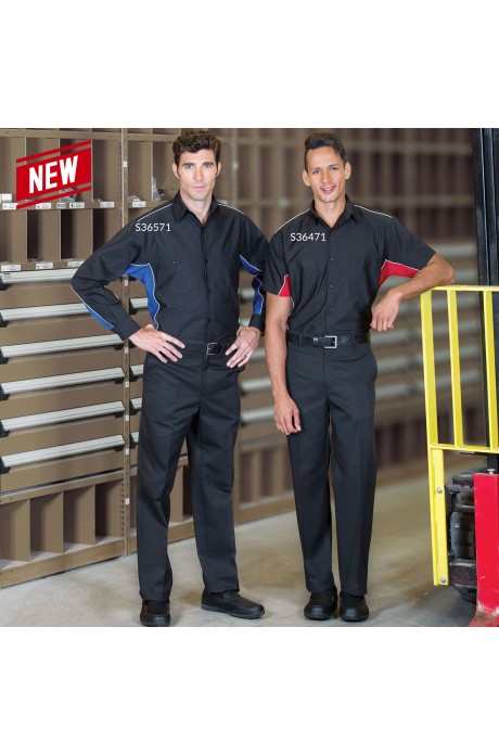 Two-Toned Speed Long Sleeve Shirt - S36571