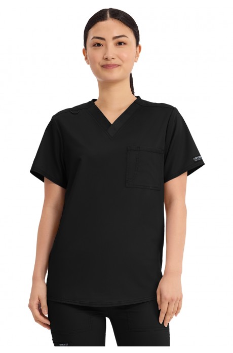 Unisex 1 Pocket V-Neck Top - WW625