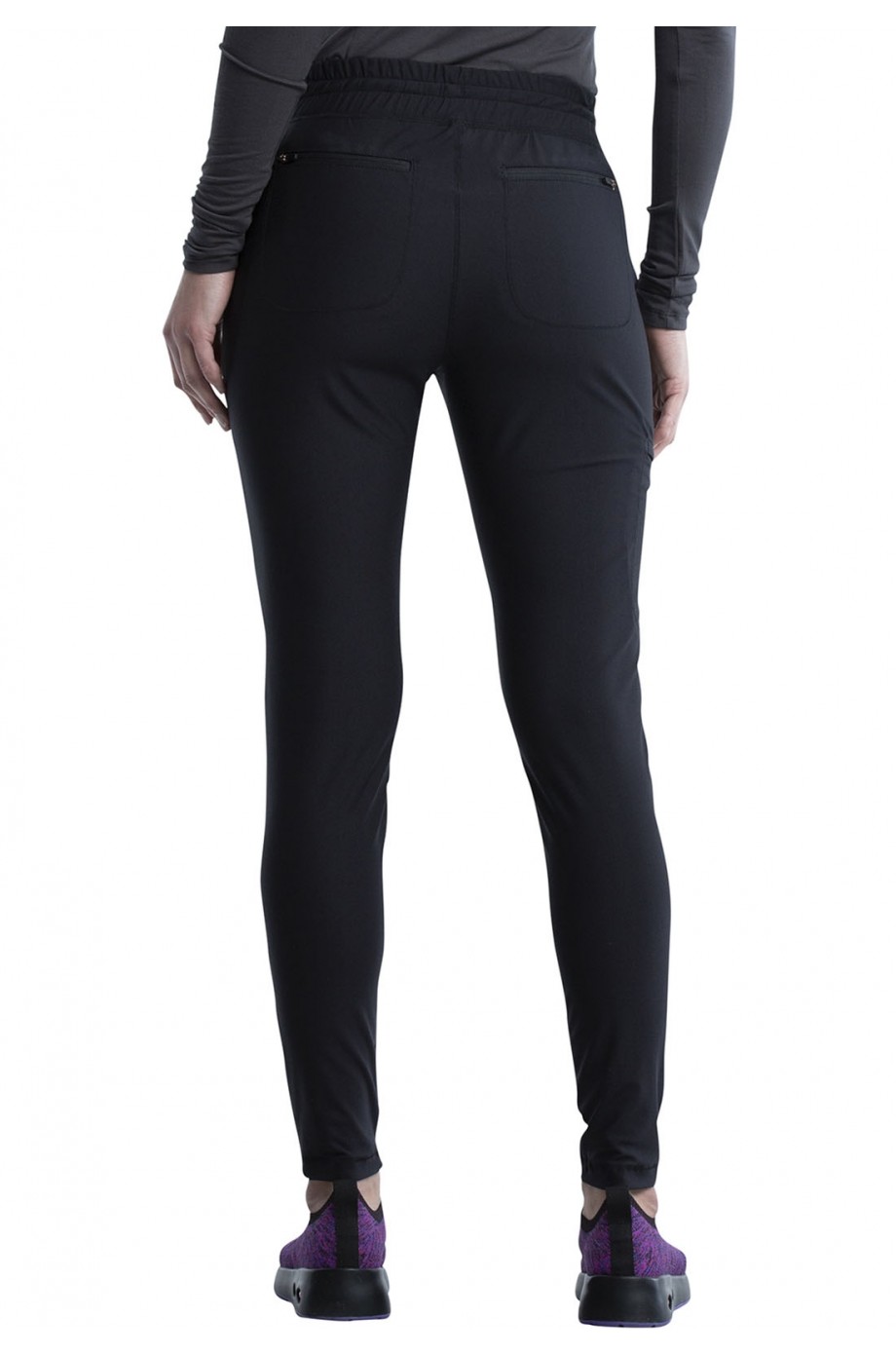 Mid Rise Tapered Leg Drawstring Pant CK095 Cherokee Women's