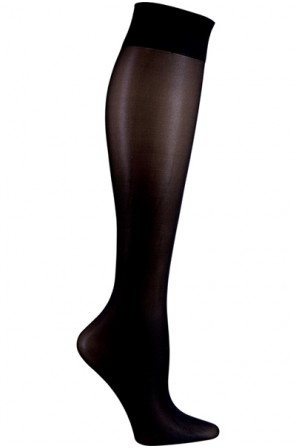 Knee Highs 12HGmm Compression in White and Black