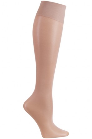 Knee High 12 mmHg Compression Sock in Nude